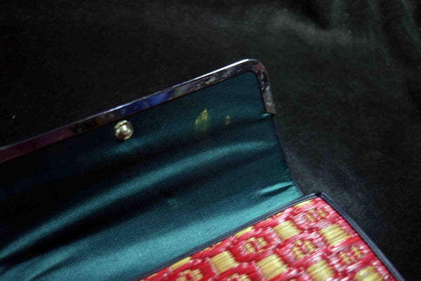 Japanese Braided Clutch Bag (Amitate Style) Vtg. Japan 150★