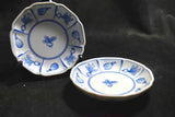 Japanese Arita blue and white porcelain small plate 2pcs Set 139★