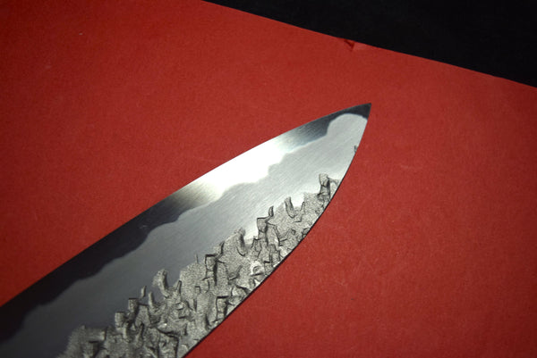 ●Japanese Chef Knife Kisuke Manaka Kurogane Series Blue 1 Tsuchime Gyuto 240mm 4.19
