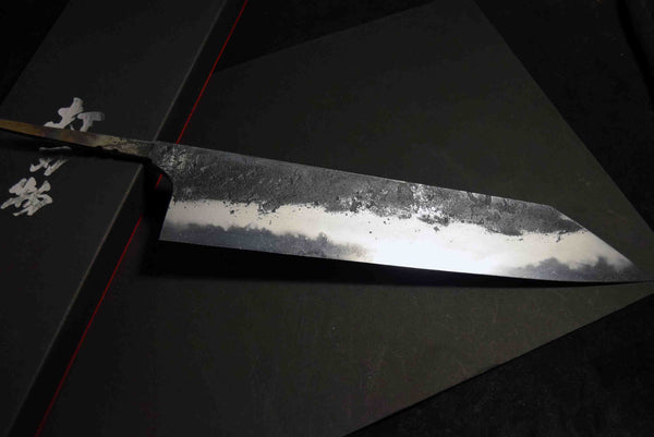 ●Chef Knife Mazaki Naoki Hon Sanmai Blue 1 Black Nashiji Kiritsuke Gyuto 270mm 5.11
