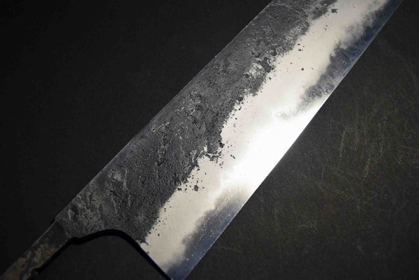 ●Chef Knife Mazaki Naoki Hon Sanmai Blue 1 Black Nashiji Kiritsuke Gyuto 270mm 5.11
