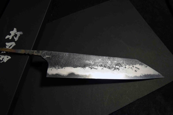 ●Japanese Chef Knife Mazaki Naoki Hon Sanmai Aogami Super Black Nashiji Kiritsuke Gyuto 240mm 5.11