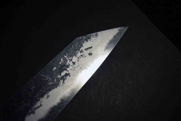 ●Japanese Chef Knife Mazaki Naoki Hon Sanmai Aogami Super Black Nashiji Kiritsuke Gyuto 240mm 5.11