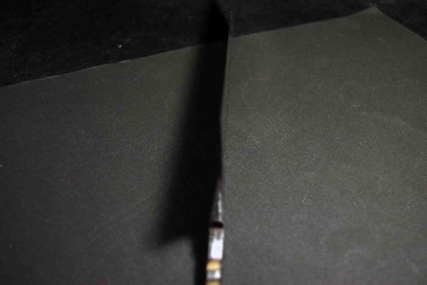 ●Japanese Chef Knife Mazaki Naoki Hon Sanmai Aogami Super Black Nashiji Kiritsuke Gyuto 240mm 5.11