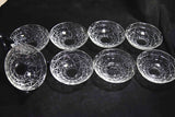 ●Vintage Japanese Pressed Glass Small Bowls Set of 8 – Showa Retro 161 - 5.18　