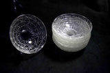 ●Vintage Japanese Pressed Glass Small Bowls Set of 8 – Showa Retro 161 - 5.18　