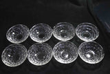 ●Vintage Japanese Pressed Glass Small Bowls Set of 8 – Showa Retro 161 - 5.18　