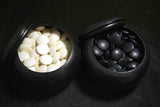 ●Vintage Japanese Go Game Set – Black & White Stones with Bowls – Showa Retro 165 - 5.18