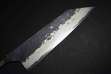 ●Japanese Chef Knife Mazaki Naoki Hon Sanmai Aogami Super Black Nashiji Kiritsuke Gyuto 210mm 5.11