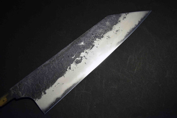 ●Japanese Chef Knife Mazaki Naoki Hon Sanmai Aogami Super Black Nashiji Kiritsuke Gyuto 210mm 5.11