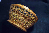 ●Japanese Woven Bamboo Basket Traditional Folk Craft Rustic Decor 160 - 5.18