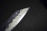 ●Japanese Chef Knife Mazaki Naoki Hon Sanmai Aogami Super Black Nashiji Kiritsuke Gyuto 210mm 5.11