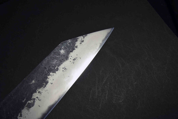 ●Japanese Chef Knife Mazaki Naoki Hon Sanmai Aogami Super Black Nashiji Kiritsuke Gyuto 210mm 5.11
