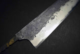 ●Japanese Chef Knife Mazaki Naoki Hon Sanmai Aogami Super Black Nashiji Kiritsuke Gyuto 210mm 5.11