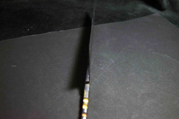 ●Japanese Chef Knife Mazaki Naoki Hon Sanmai Aogami Super Black Nashiji Kiritsuke Gyuto 210mm 5.11