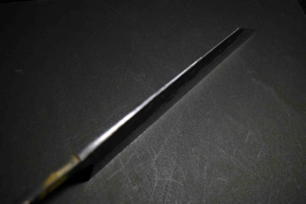 ●Japanese Chef Knife Mazaki Naoki Hon Sanmai Aogami Super Black Nashiji Kiritsuke Gyuto 210mm 5.11