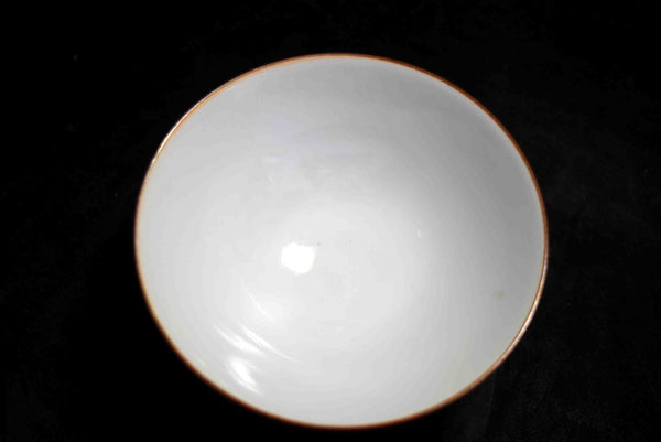 ●Japanese Vintage Arita Ware Gyokuzan Kiln Floral Kutani Style Rice Bowl Porcelain Chawan 162- 5.18