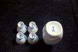 ●Japanese 14th Sakaida Kakiemon Nigoshide Persimmon Sake Set Arita Porcelain 170 5.24