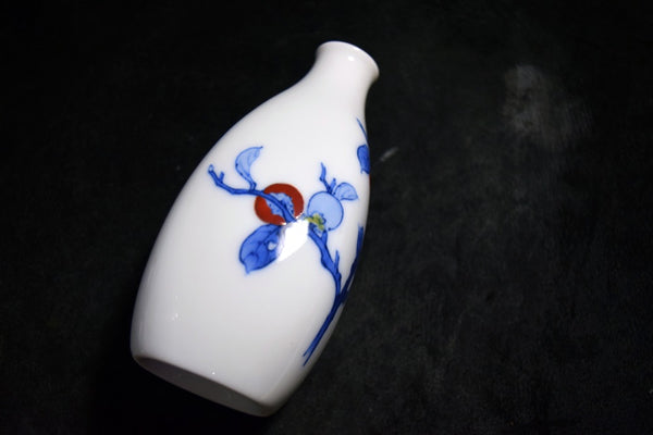 ●Japanese 14th Sakaida Kakiemon Nigoshide Persimmon Sake Set Arita Porcelain 170 5.24
