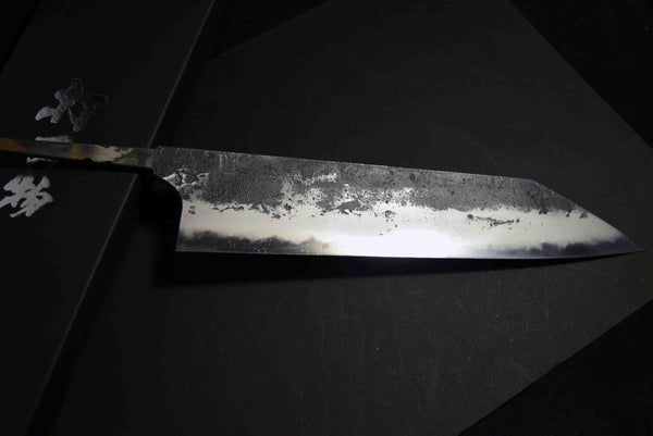 ●Chef Knife Mazaki Naoki Hon Sanmai Blue 1 Black Nashiji Kiritsuke Gyuto 240mm 5.11