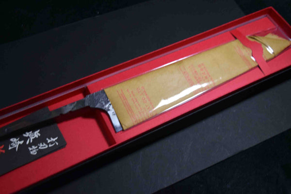 ●Chef Knife Mazaki Naoki Hon Sanmai Blue 1 Black Nashiji Kiritsuke Gyuto 240mm 5.11
