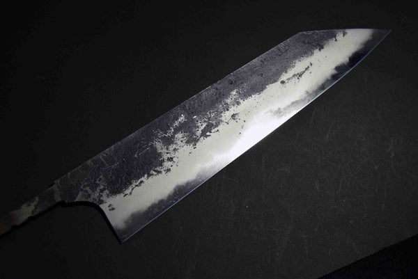●Chef Knife Mazaki Naoki Hon Sanmai Blue 1 Black Nashiji Kiritsuke Gyuto 240mm 5.11