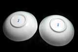 ●TACHIKICHI Japanese Small Bowl Set of 2 Floral Pattern Porcelain Bowls w/ Box 154- 5.18
