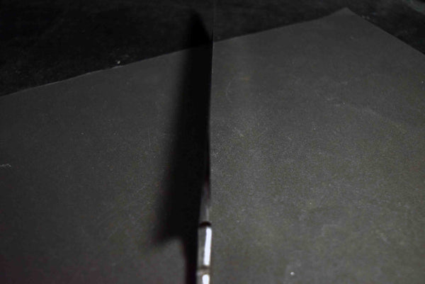 ●Chef Knife Mazaki Naoki Hon Sanmai Blue 1 Black Nashiji Kiritsuke Gyuto 240mm 5.11