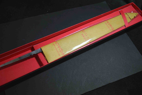 ●Japanese Chef Knife Mazaki Naoki Hon Sanmai Blue 1 Migaki Sujihiki 300mm 5.11