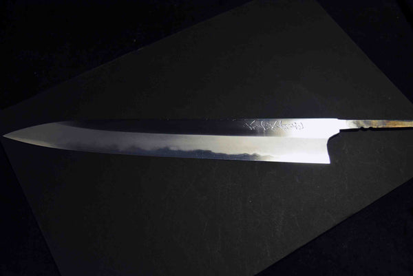 ●Japanese Chef Knife Mazaki Naoki Hon Sanmai Blue 1 Migaki Sujihiki 300mm 5.11