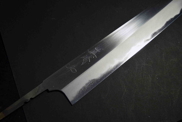 ●Japanese Chef Knife Mazaki Naoki Hon Sanmai Blue 1 Migaki Sujihiki 300mm 5.11