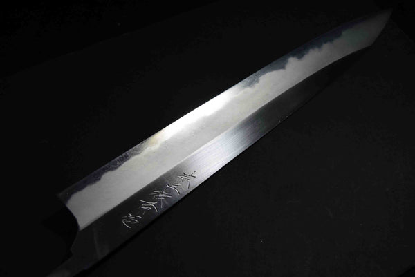 ●Japanese Chef Knife Mazaki Naoki Hon Sanmai Blue 1 Migaki Sujihiki 300mm 5.11