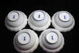 ●Japanese Kakiemon Arita Porcelain Bowl Set 5pc Persimmon Motif Signed Boxed 166- 5.18
