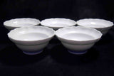 ●Japanese Kakiemon Arita Porcelain Bowl Set 5pc Persimmon Motif Signed Boxed 166- 5.18