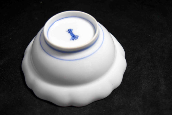 ●Japanese Kakiemon Arita Porcelain Bowl Set 5pc Persimmon Motif Signed Boxed 166- 5.18