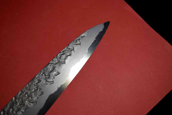 ●Japanese Chef Knife Kisuke Manaka Kurogane Series Blue 1 Tsuchime Sujihiki 270mm 5.10