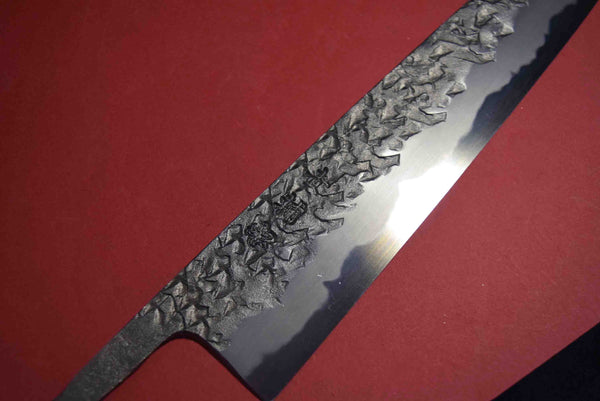 ●Japanese Chef Knife Kisuke Manaka Kurogane Series Blue 1 Tsuchime Sujihiki 270mm 5.10