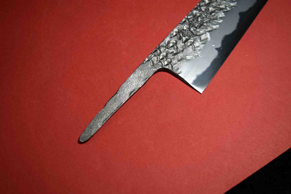 ●Japanese Chef Knife Kisuke Manaka Kurogane Series Blue 1 Tsuchime Sujihiki 270mm 5.10