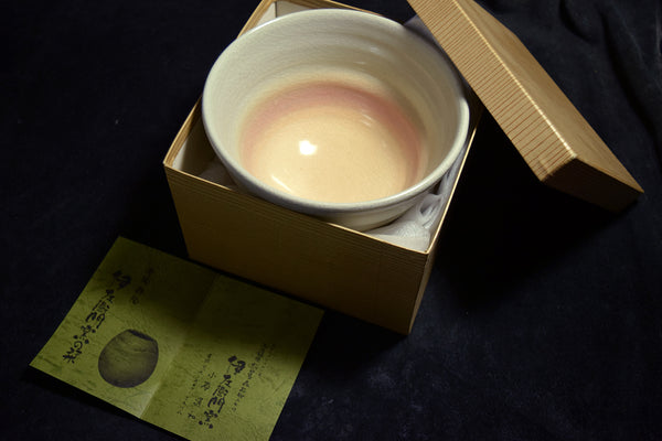 ●Tobe Ware Matcha Tea Bowl by Michikazu Obara Izaemon Kiln Ehime Japan 176 6.14