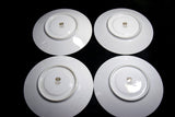 ●Sango China Japan Blue Floral Porcelain Cup & Saucer Set 4 Place Settings Vintage 174 6.14