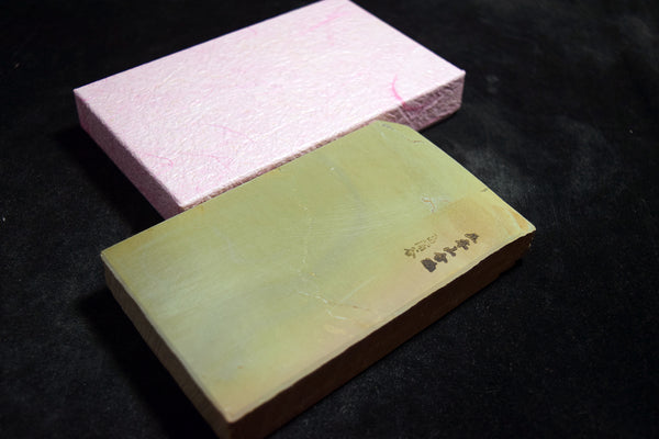 ●Japanese Natural Whetstone *Rare* Shobudani ’Gosenryo' Iromono Aisa 561g  6.13