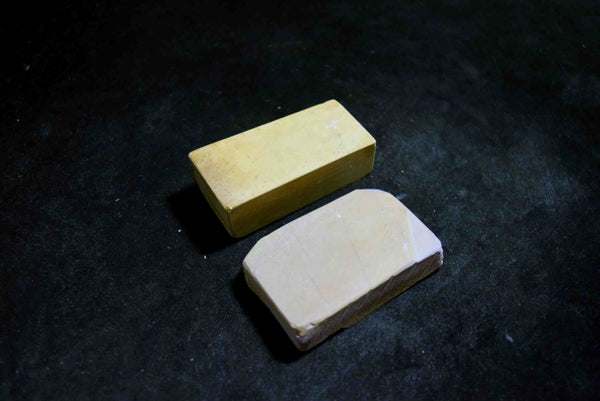 ●Japanese Natural Whetstone Vintage Nakayama Kiita & Iromono Nagura Set 189g Lv.4.5 Kyoto 7.24