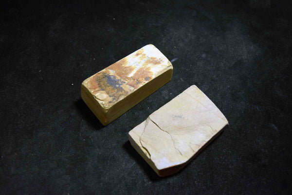 ●Japanese Natural Whetstone Vintage Nakayama Kiita & Iromono Nagura Set 189g Lv.4.5 Kyoto 7.24