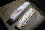 ●Japanese Natural Whetstone Small San Shape Mizukihara Renge Suita & Aiiwatani Karasu Set 1022g 8.01