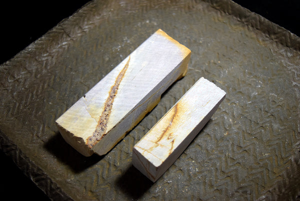 ●Japanese Natural Whetstone Nagura Size Hideriyama Renge & Suminagashi Set 431g 8.01