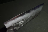 ●Japanese Chef Knife Mazaki Naoki White 2 Kuro Nashiji Kiritsuke Gyuto 225mm 8.09