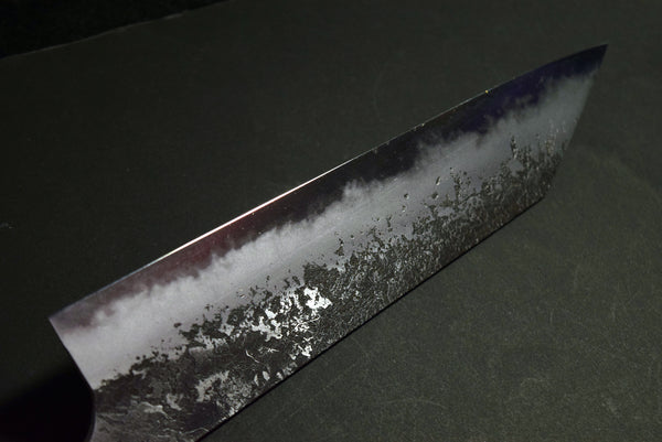 ●Japanese Chef Knife Mazaki Naoki White 2 Kuro Nashiji Kiritsuke Gyuto 225mm 8.09