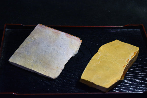 ●Japanese Natural Whetstone Sword’s Jizuya ( Narutaki ) & Hazuya ( Uchigumori) 347g 8.08
