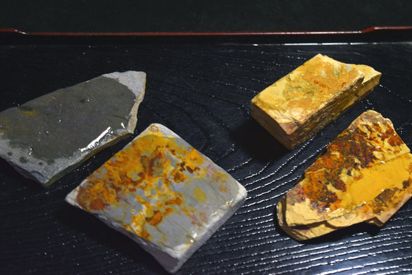 ●Japanese Natural Whetstone Sword’s Jizuya ( Narutaki ) & Hazuya ( Uchigumori) 303g 8.08