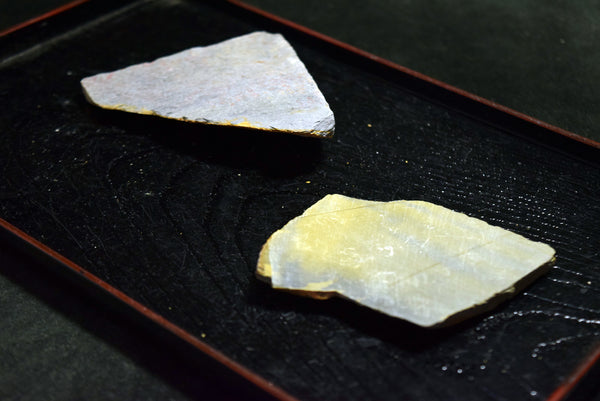 ●Japanese Natural Whetstone Mizukihara *Uchigumori* Haze 130g Kyoto Japan 8.09